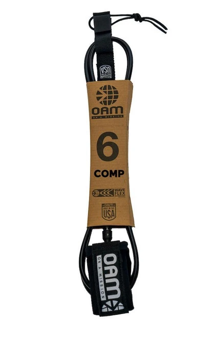 OAM 6' Comp Leash - MADE IN USA 3 OAM 6' Comp Leash - MADE IN USA